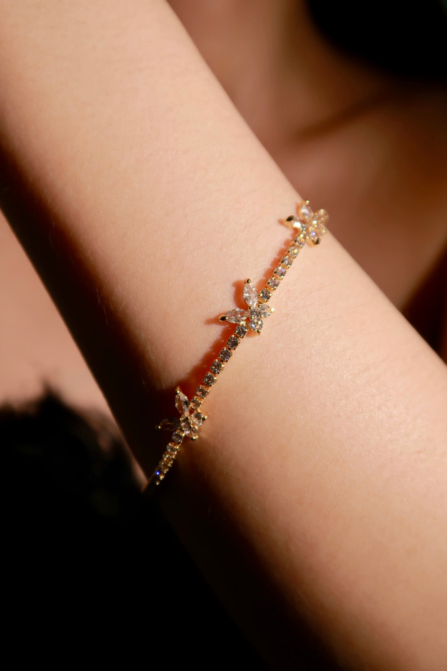Twinkle Butterfly Tennis Bracelet