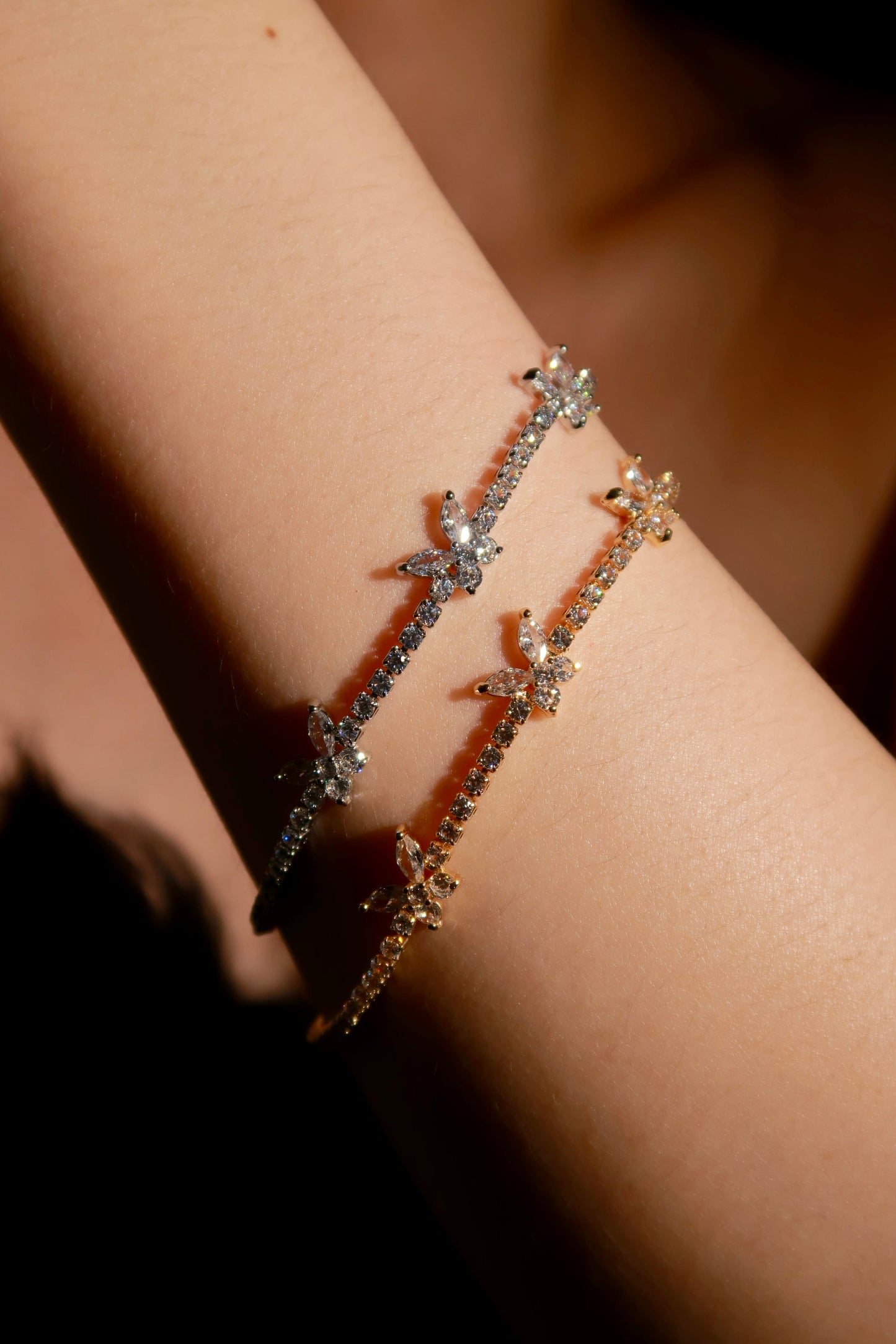 Twinkle Butterfly Tennis Bracelet