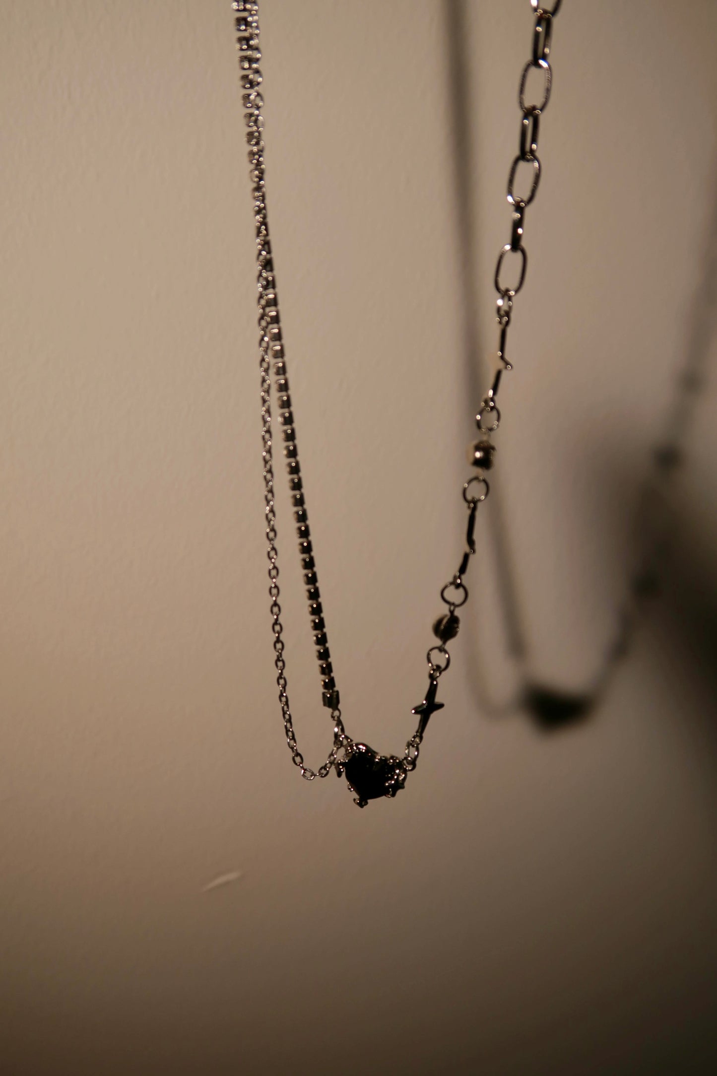 스타라이트 블랙 하트 네크리스