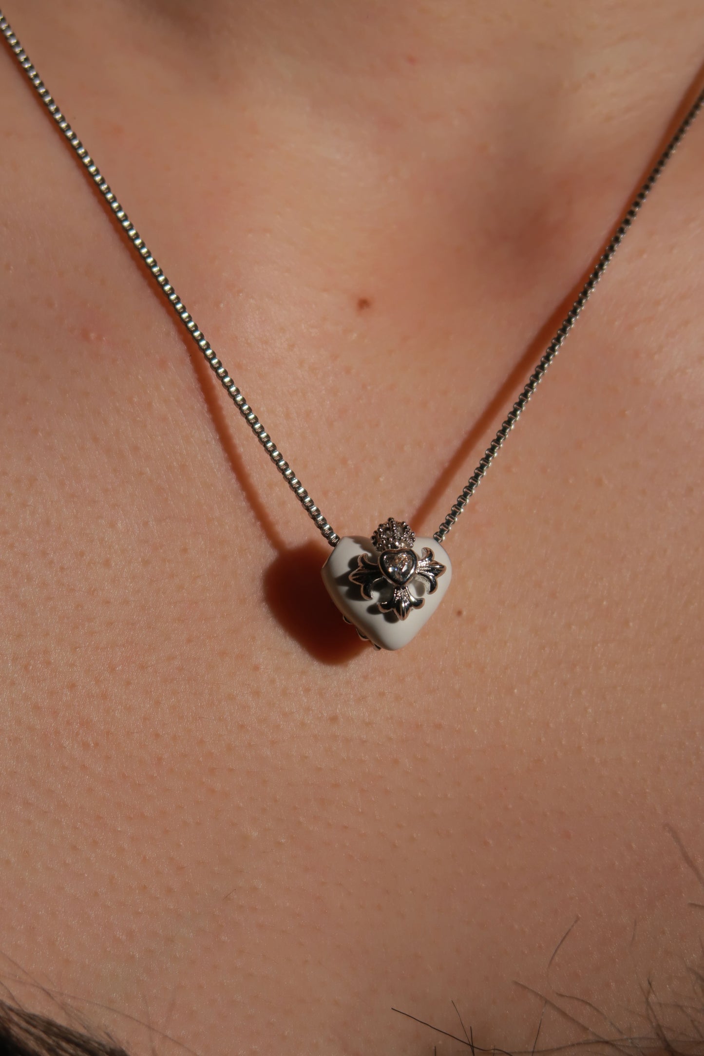 Small Heart of the Cross Necklace