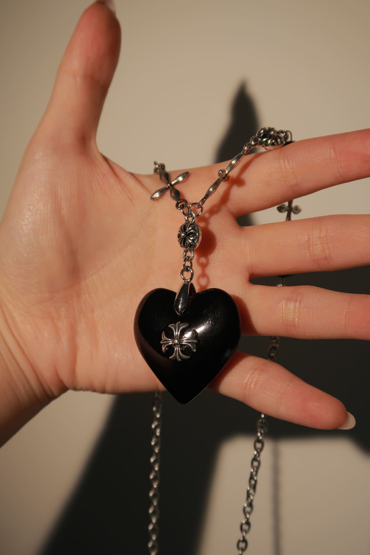 Giant Heart of the Cross Necklace