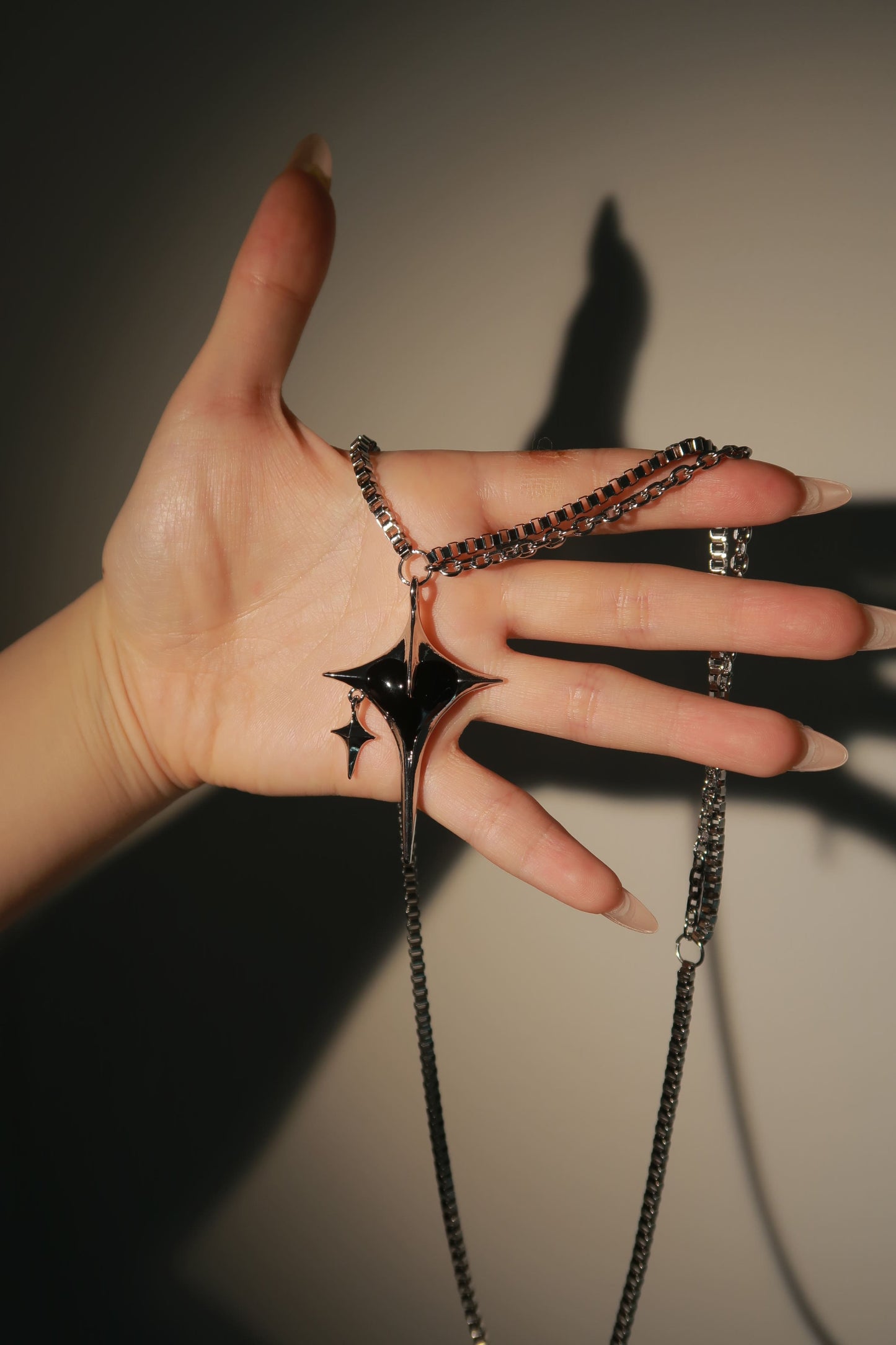 Black Starfall Necklace