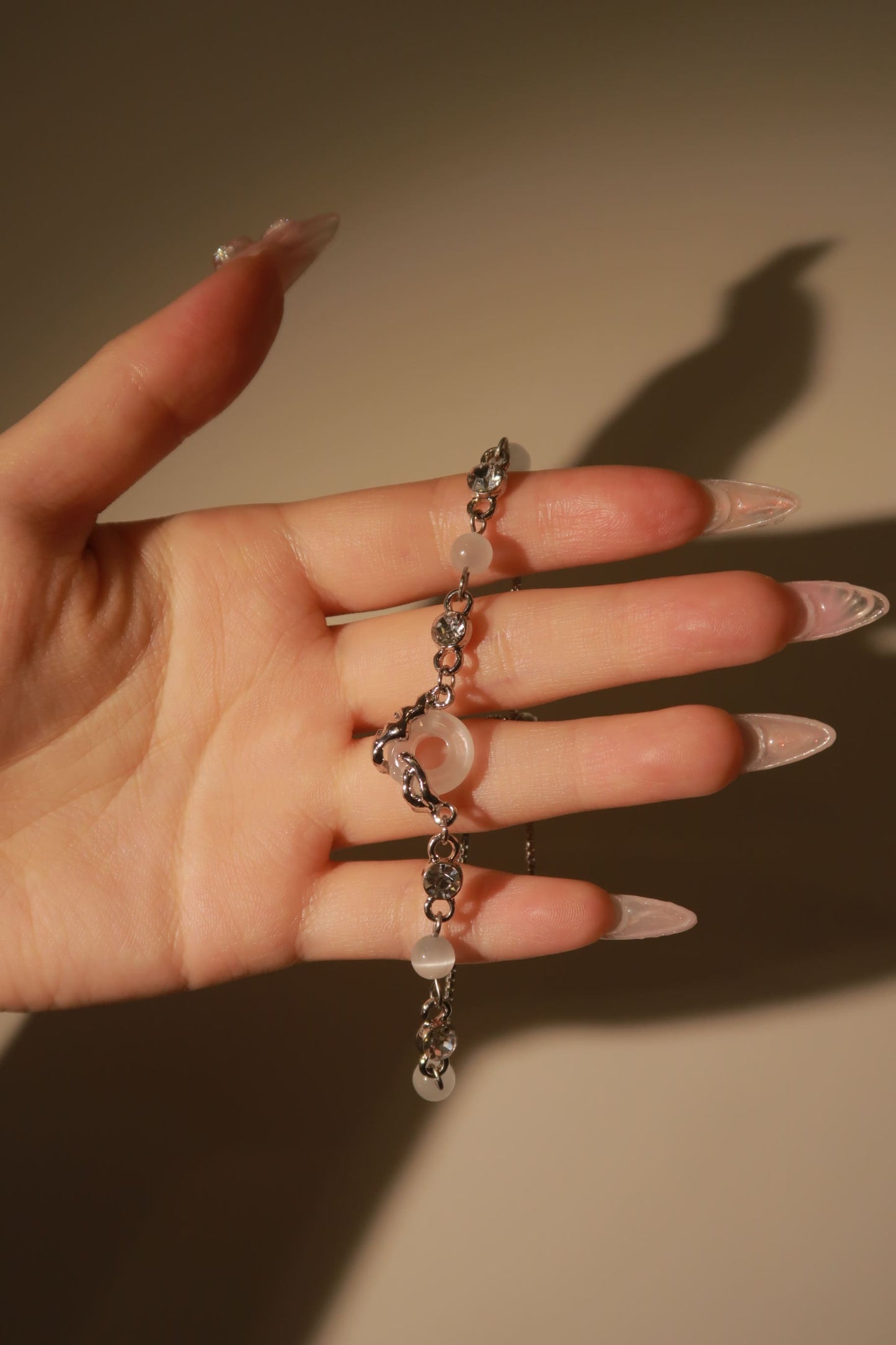 새로운 중국식 백옥 팔찌