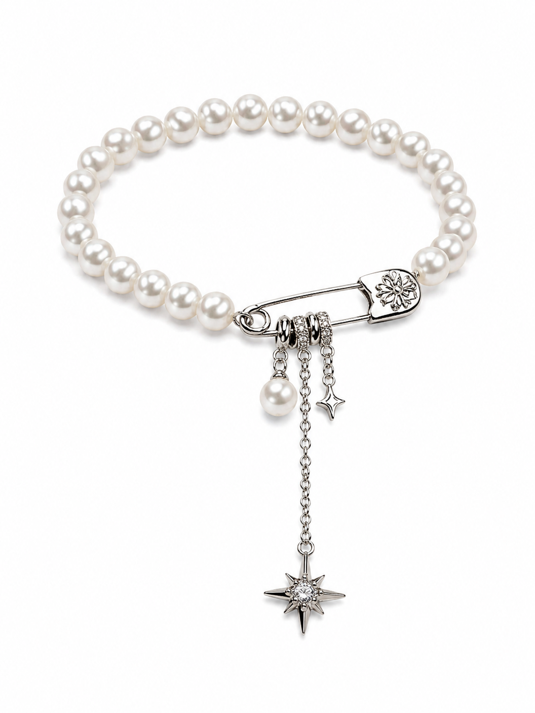 Starlit Pin Pearl Bracelet