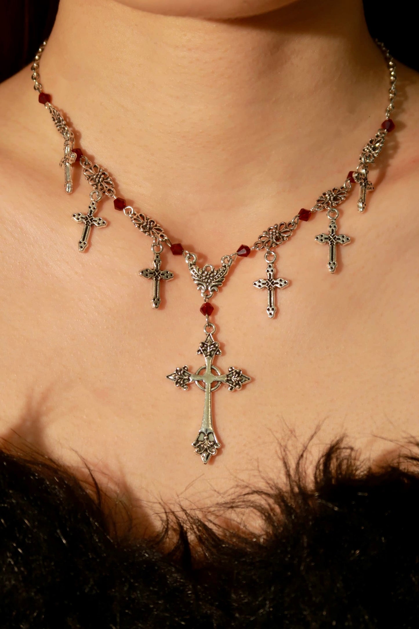 Multi-layer Cross Pendant Necklace