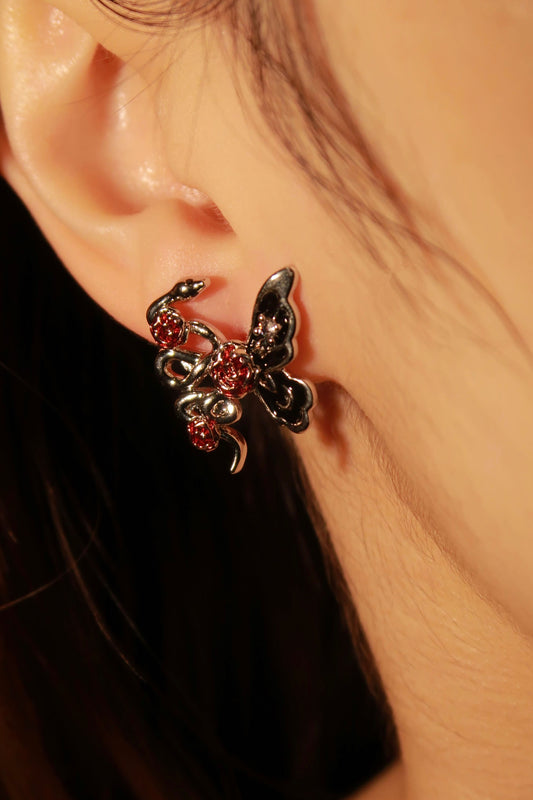 Butterfly Blossom Stud Earring