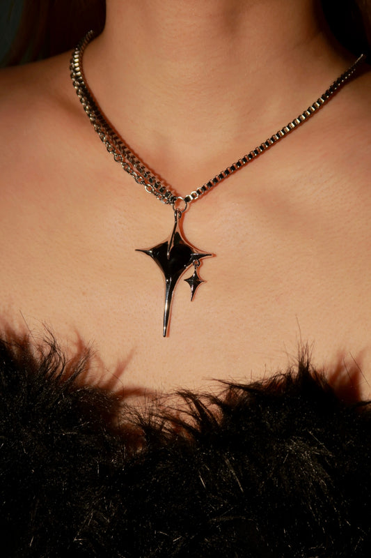 Black Starfall Necklace