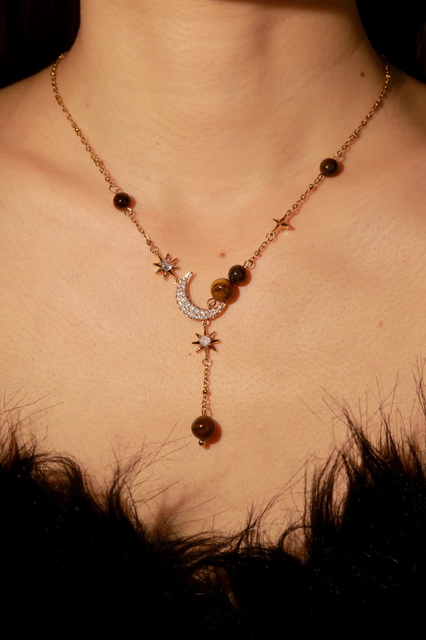 Amber Moonfall Necklace