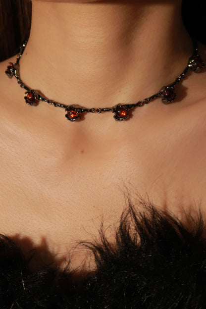 Crimson Rose Choker