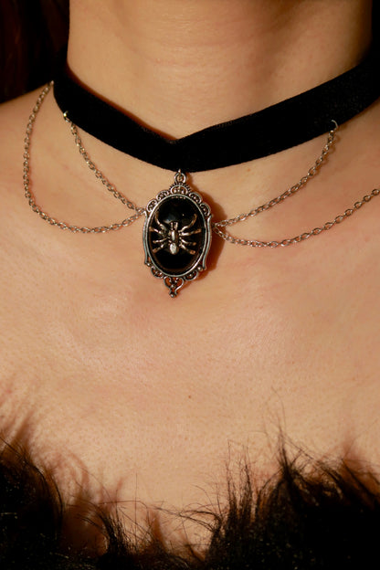 Midnight Spider's Velvet Choker