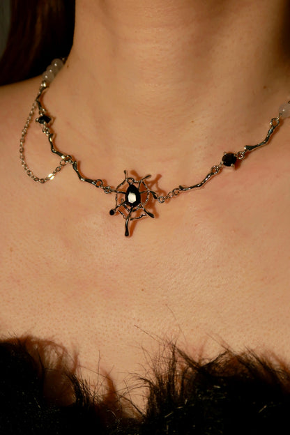 Tangled Spider Necklace