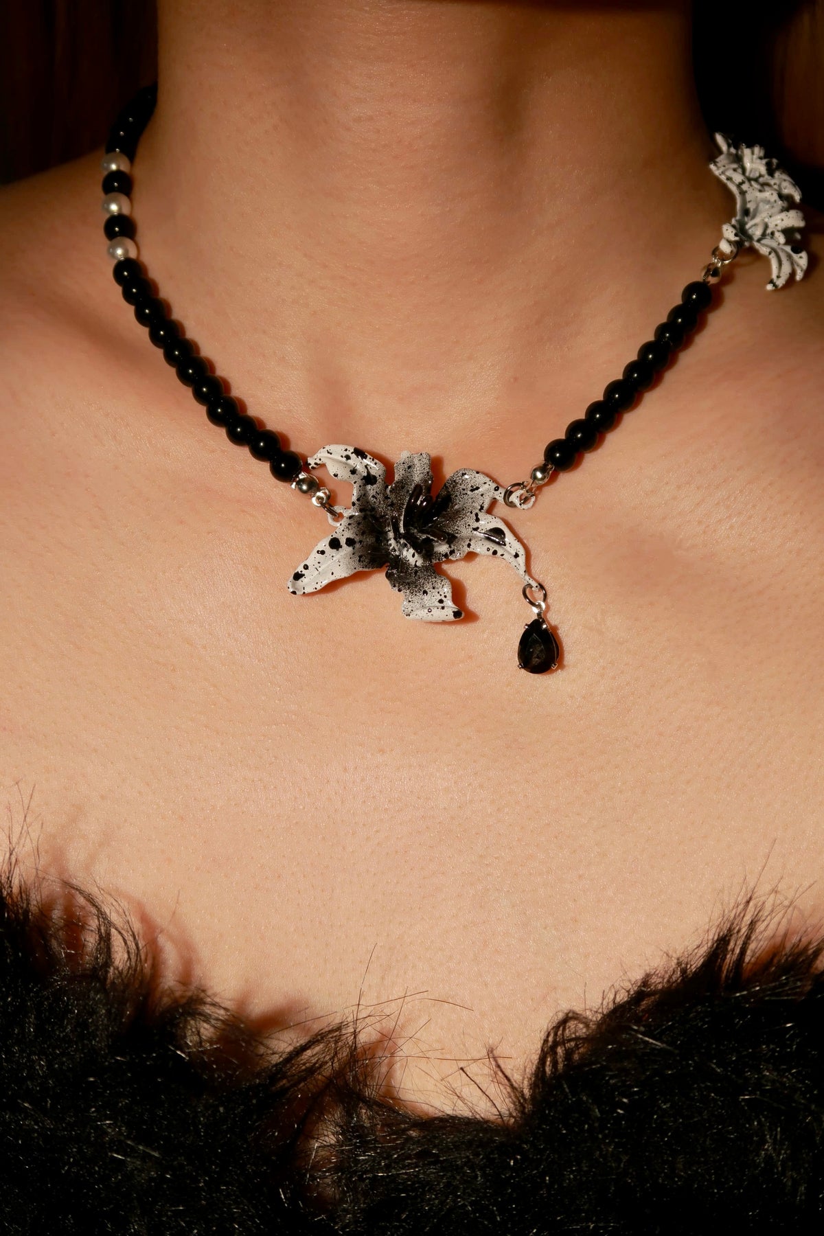 Inked Lily Necklace