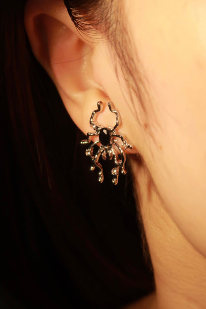 Tangled Spider Earring