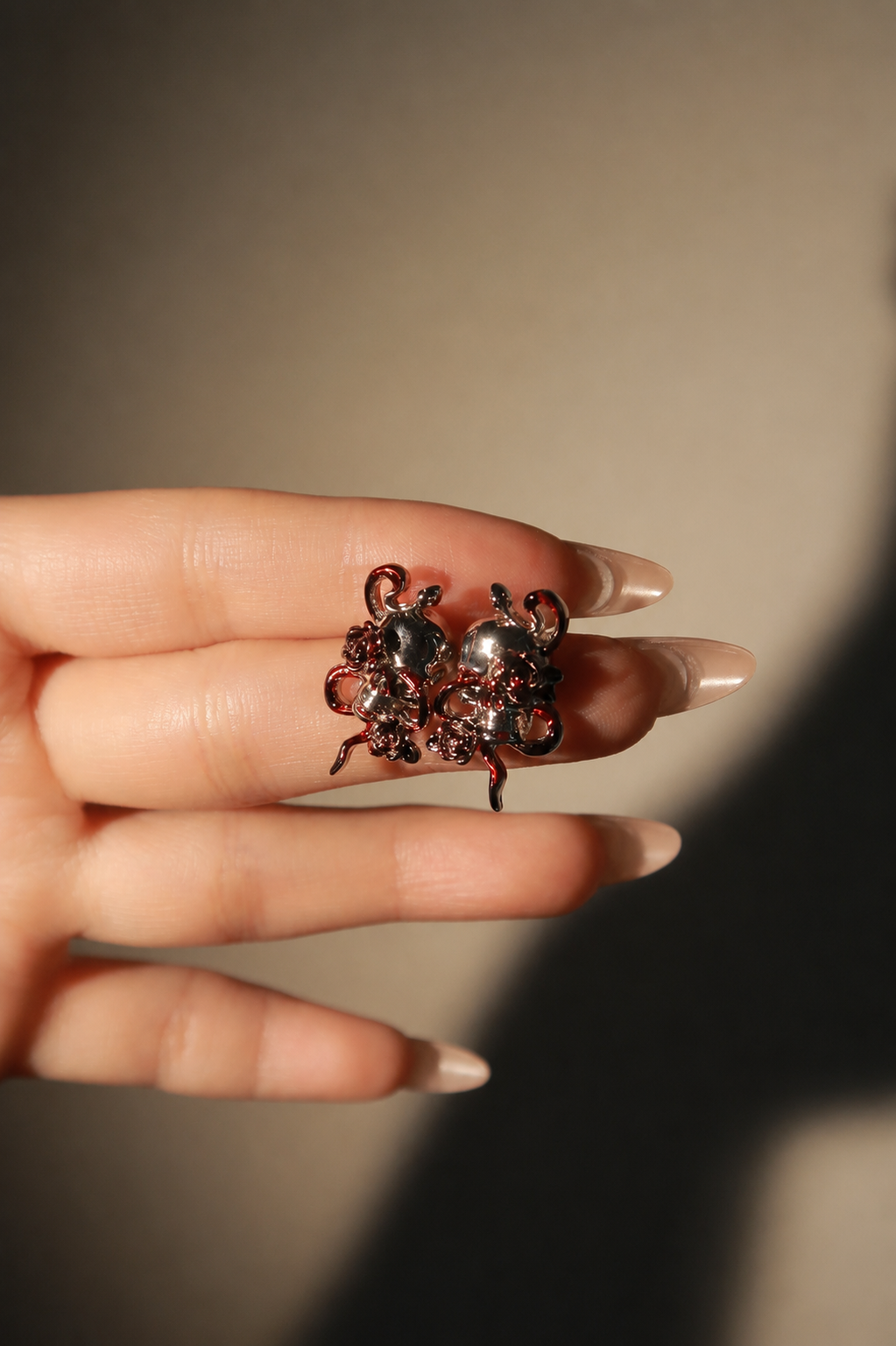 Crimson Thorn Earrings