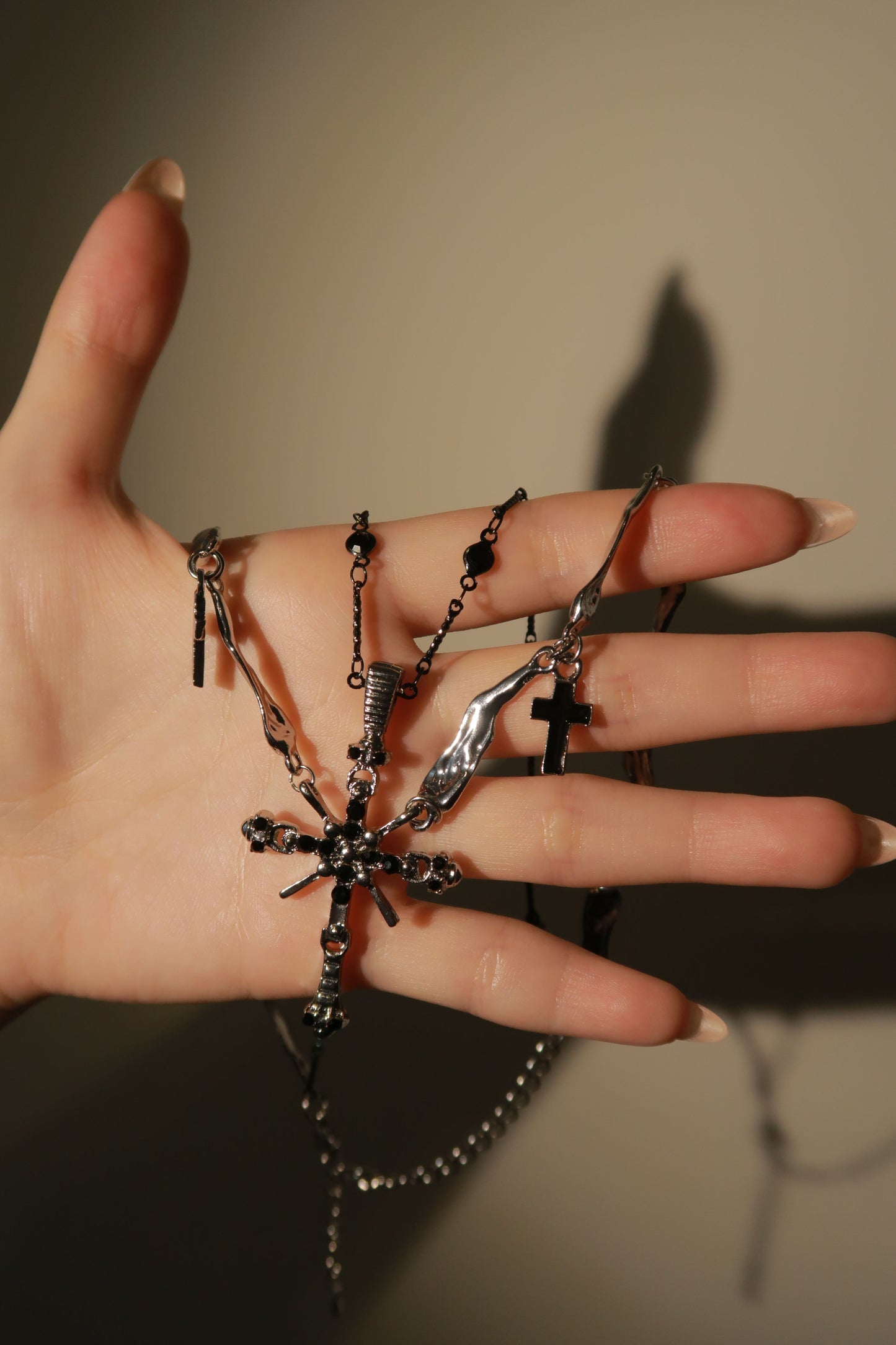 Raven's Cross Necklace