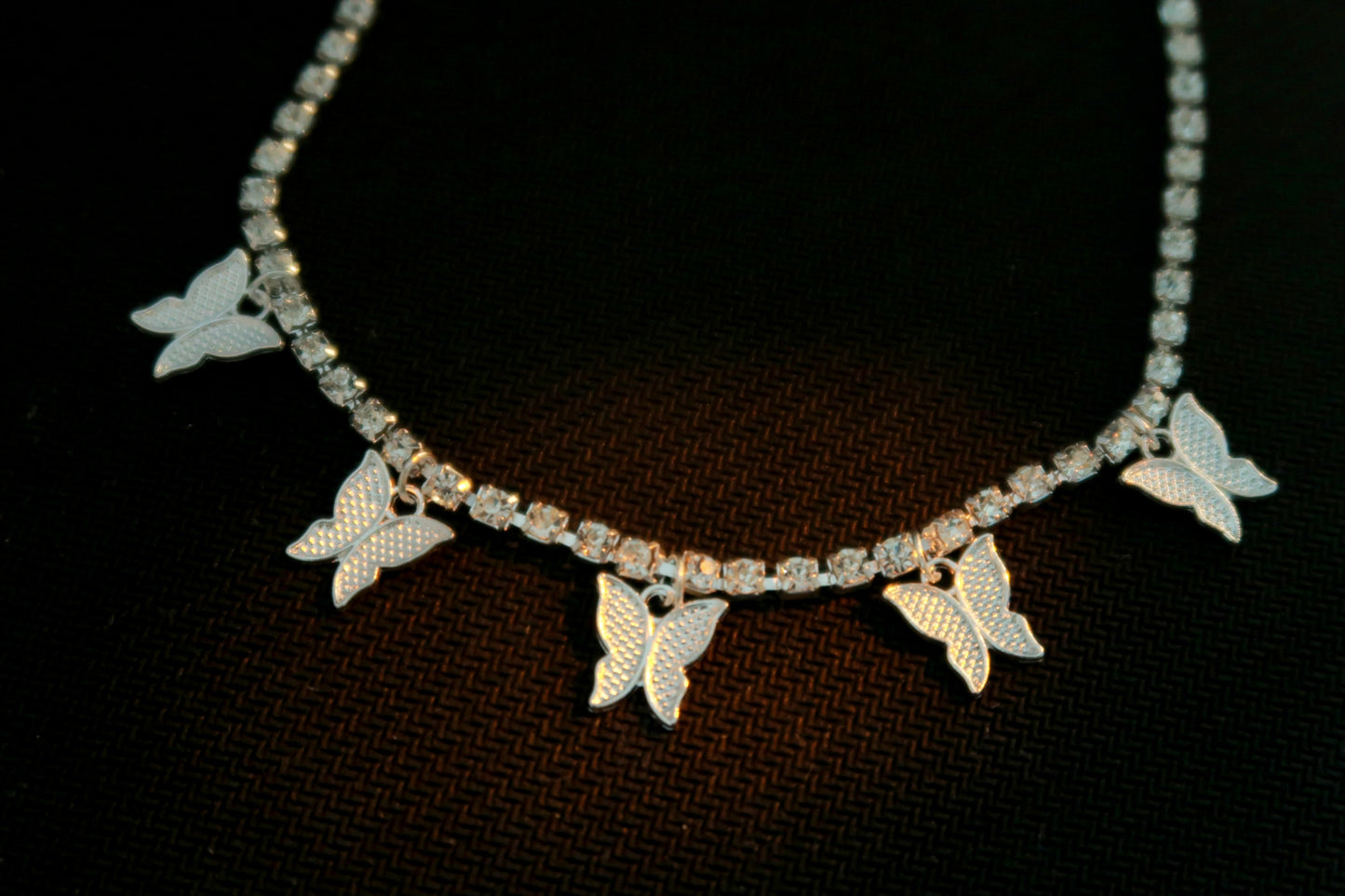 Five Butterflies Diamond Chocker