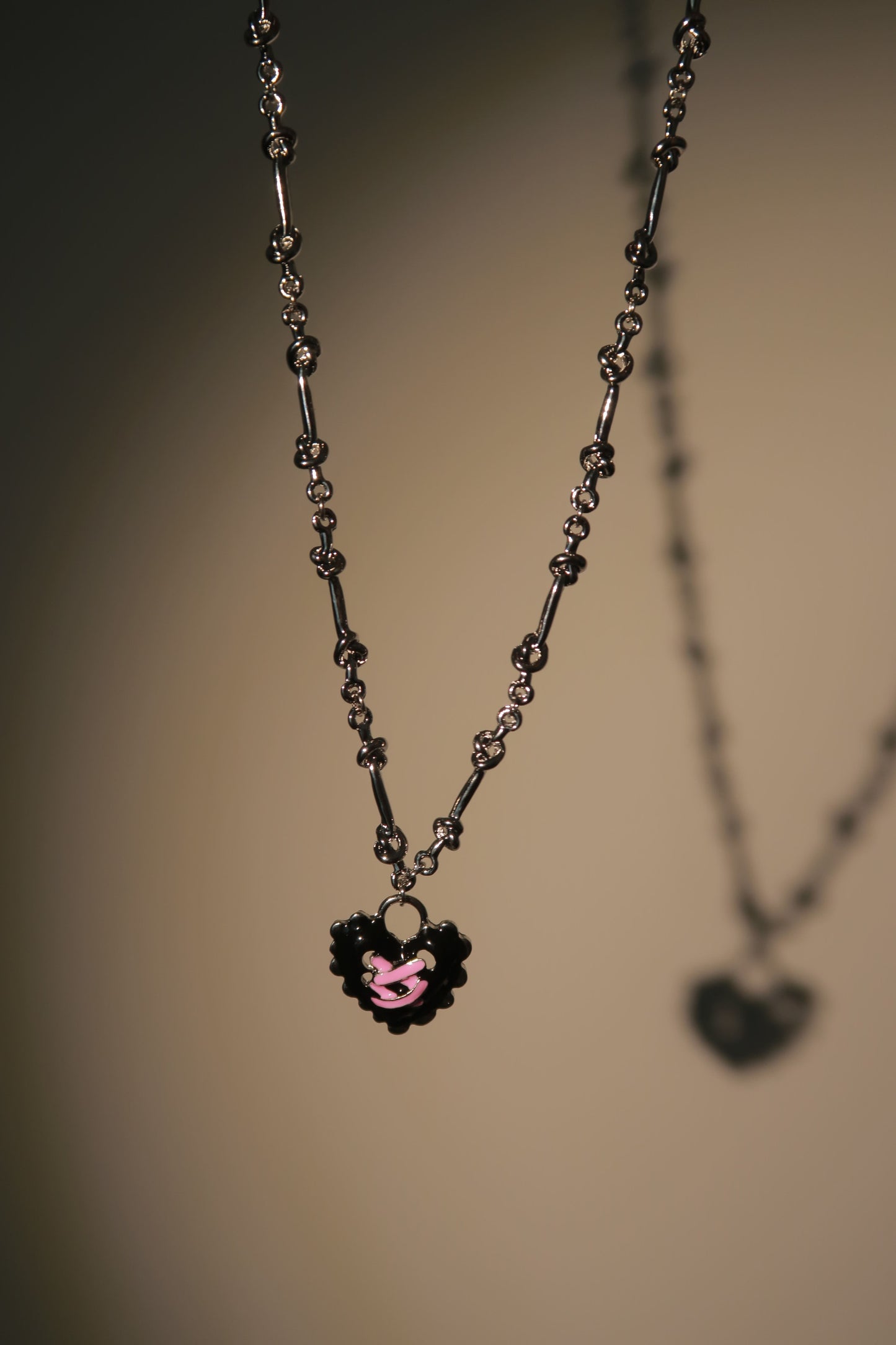 Stitched Hearts Necklace