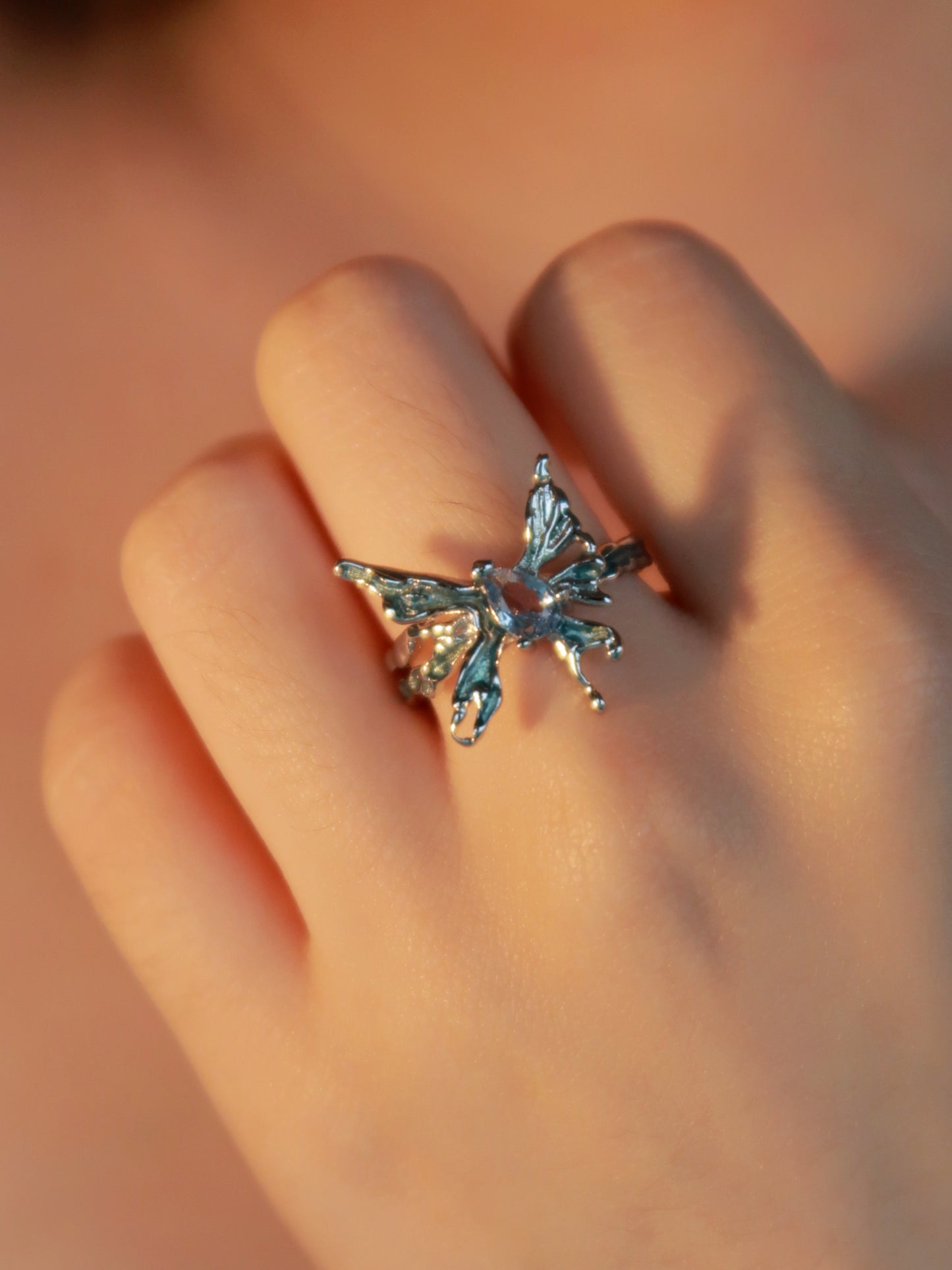 Butterfly Diamond Ring