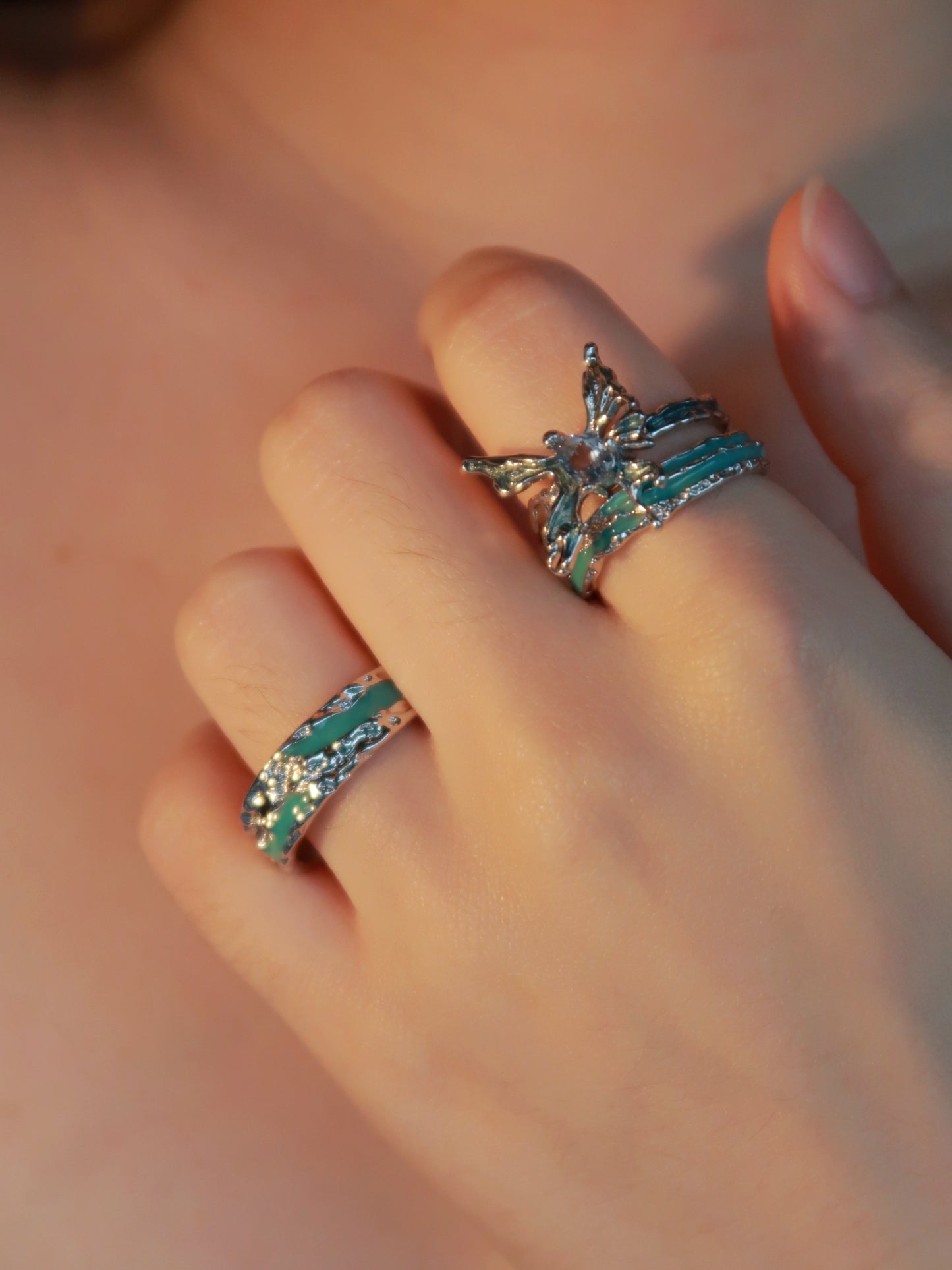 Butterfly Diamond Ring