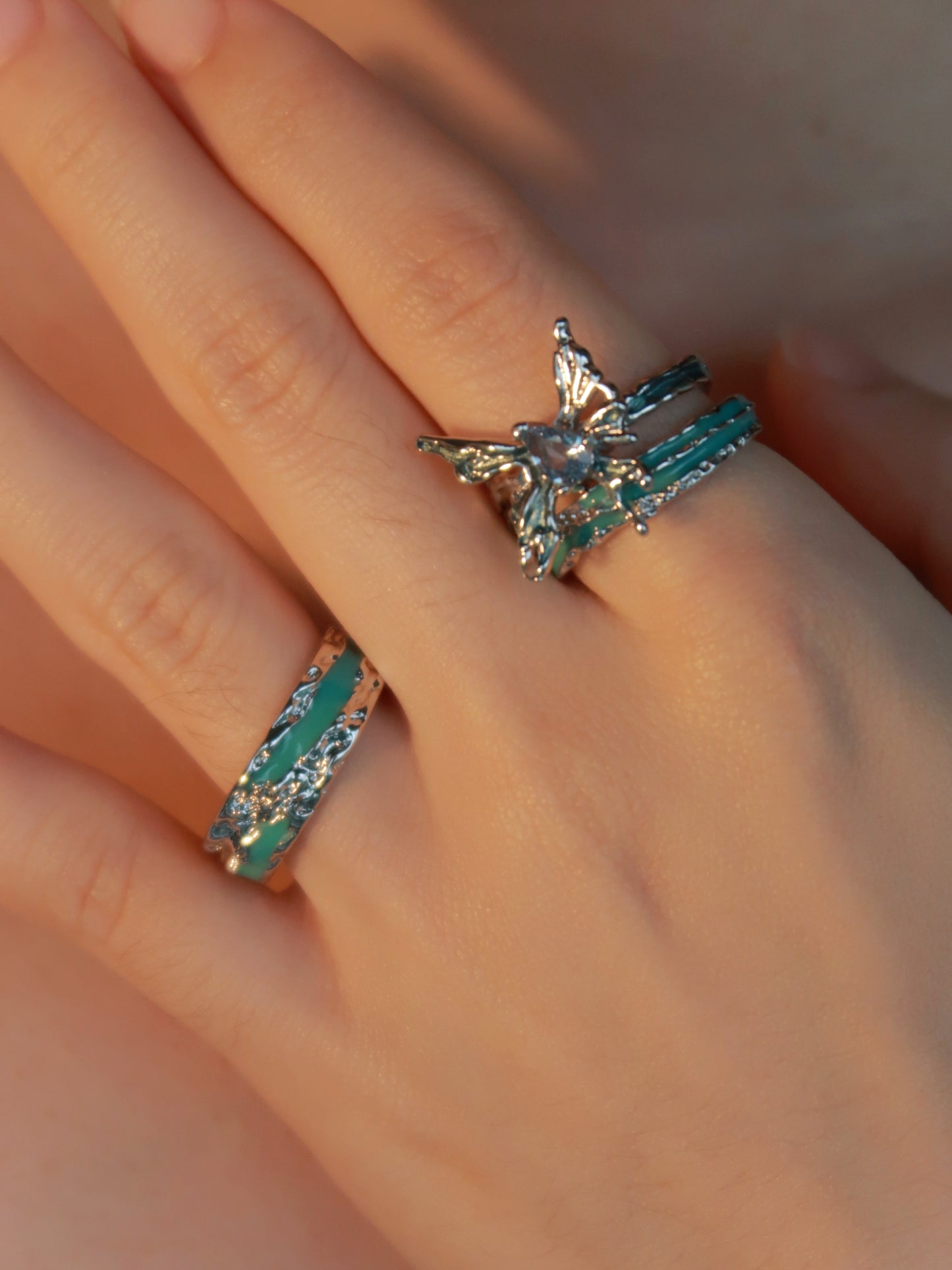 Butterfly Diamond Ring