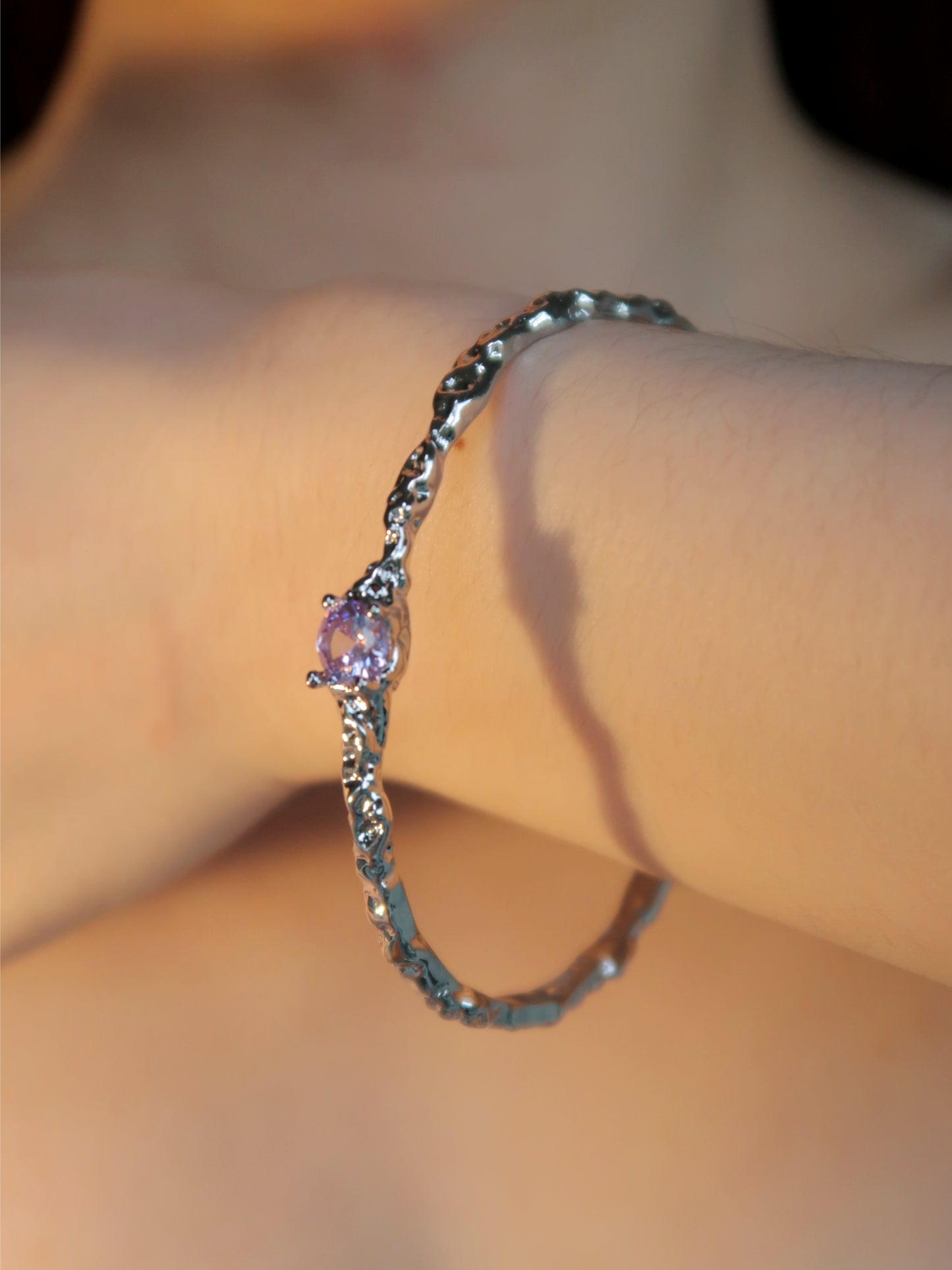 Purple Diamond Bracelet