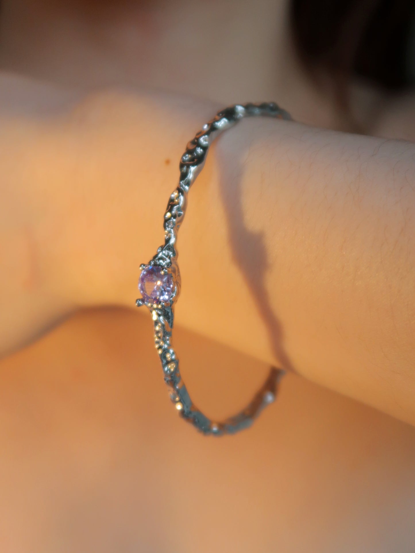 Purple Diamond Bracelet