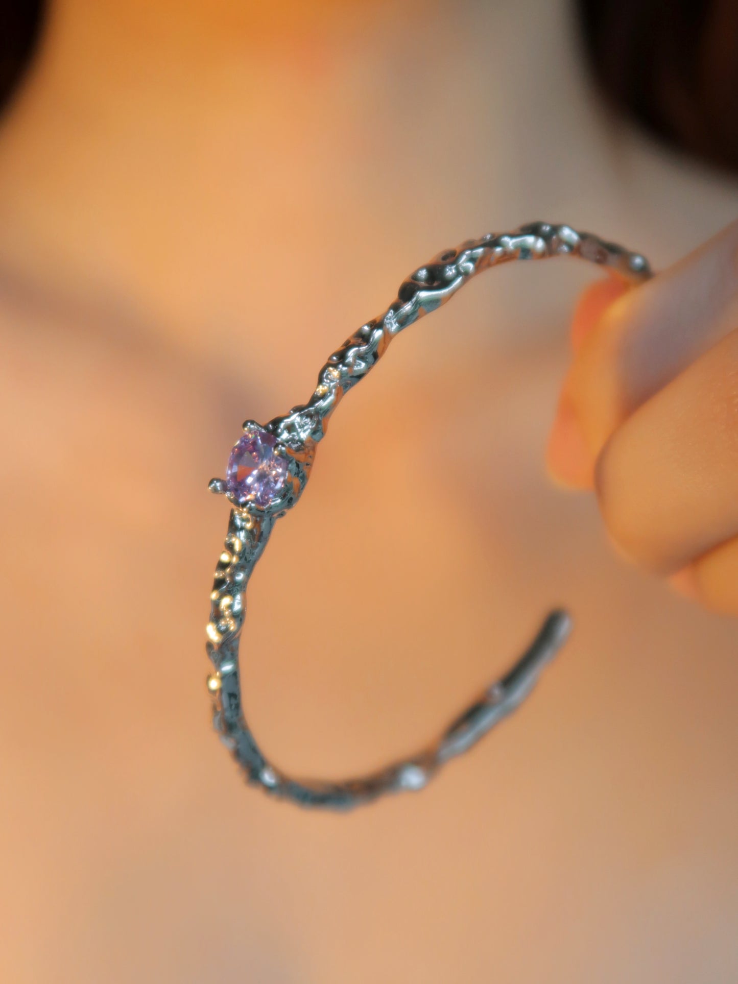 Purple Diamond Bracelet