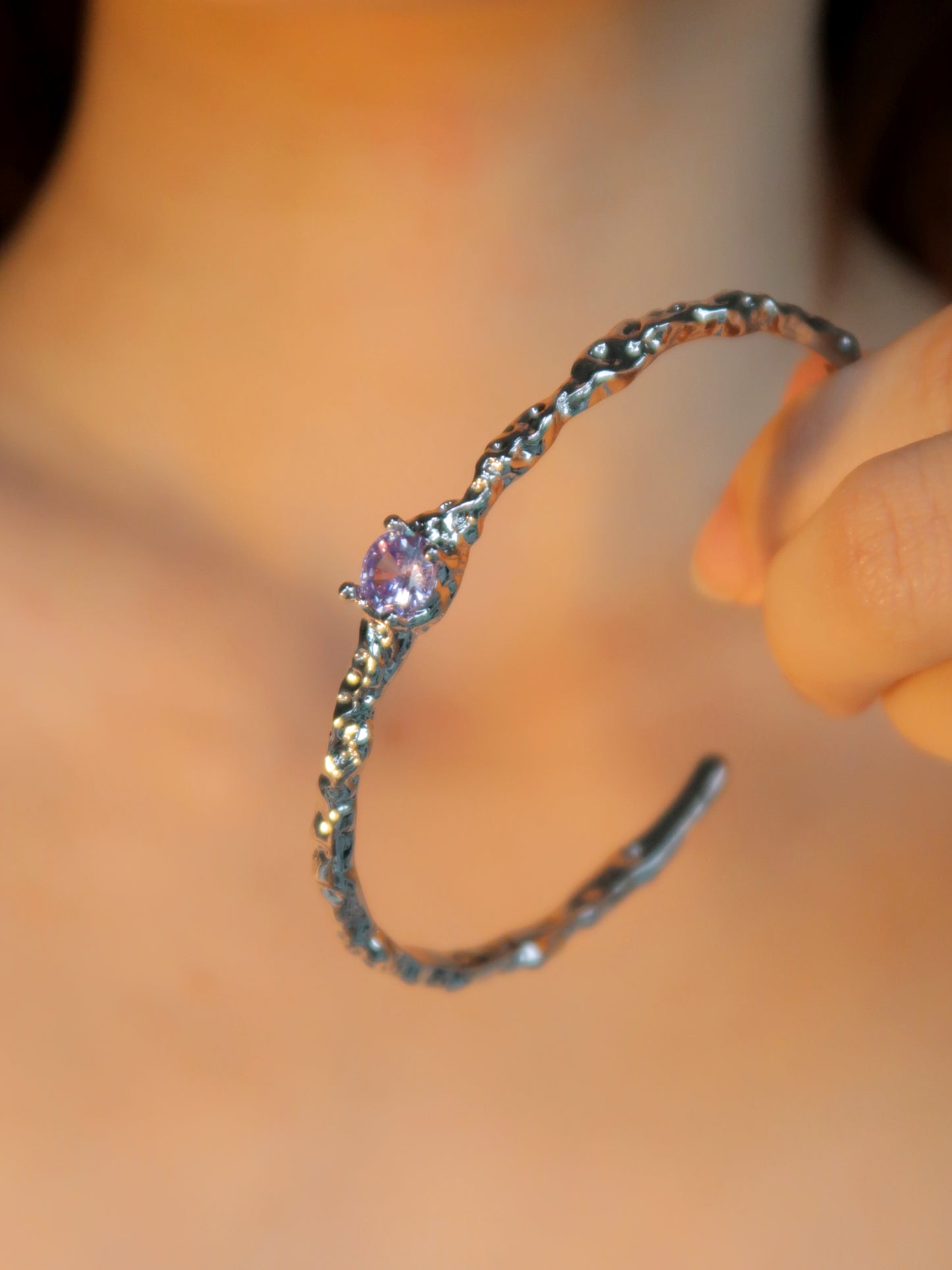 Purple Diamond Bracelet