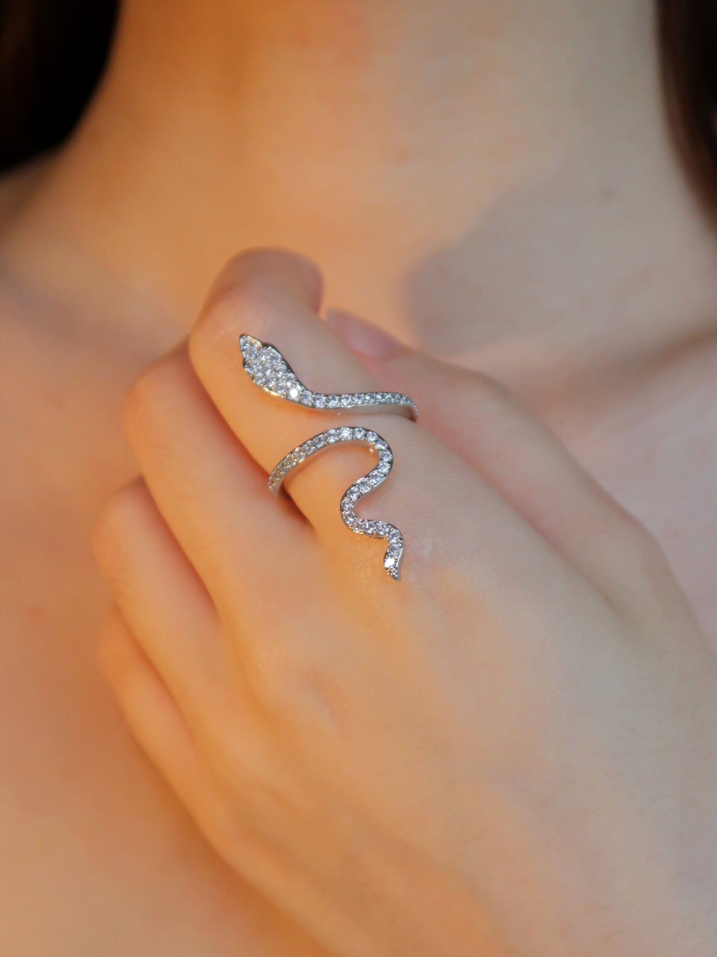 Snake Diamond Ring