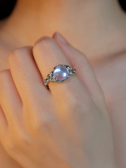 Big Eye Moonlight Opal Ring