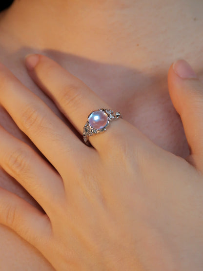 Big Eye Moonlight Opal Ring