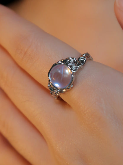 Big Eye Moonlight Opal Ring