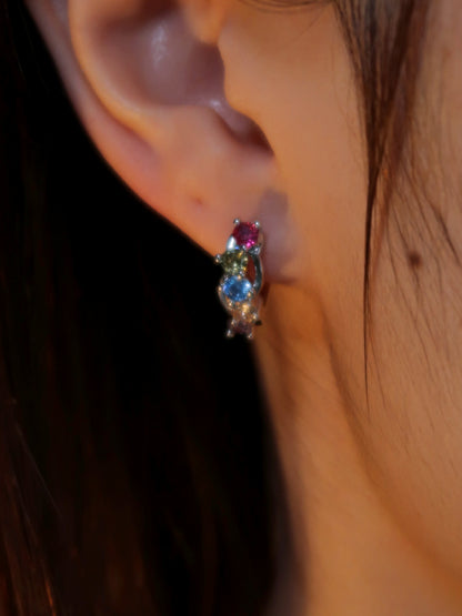 Color Diamond Earrings