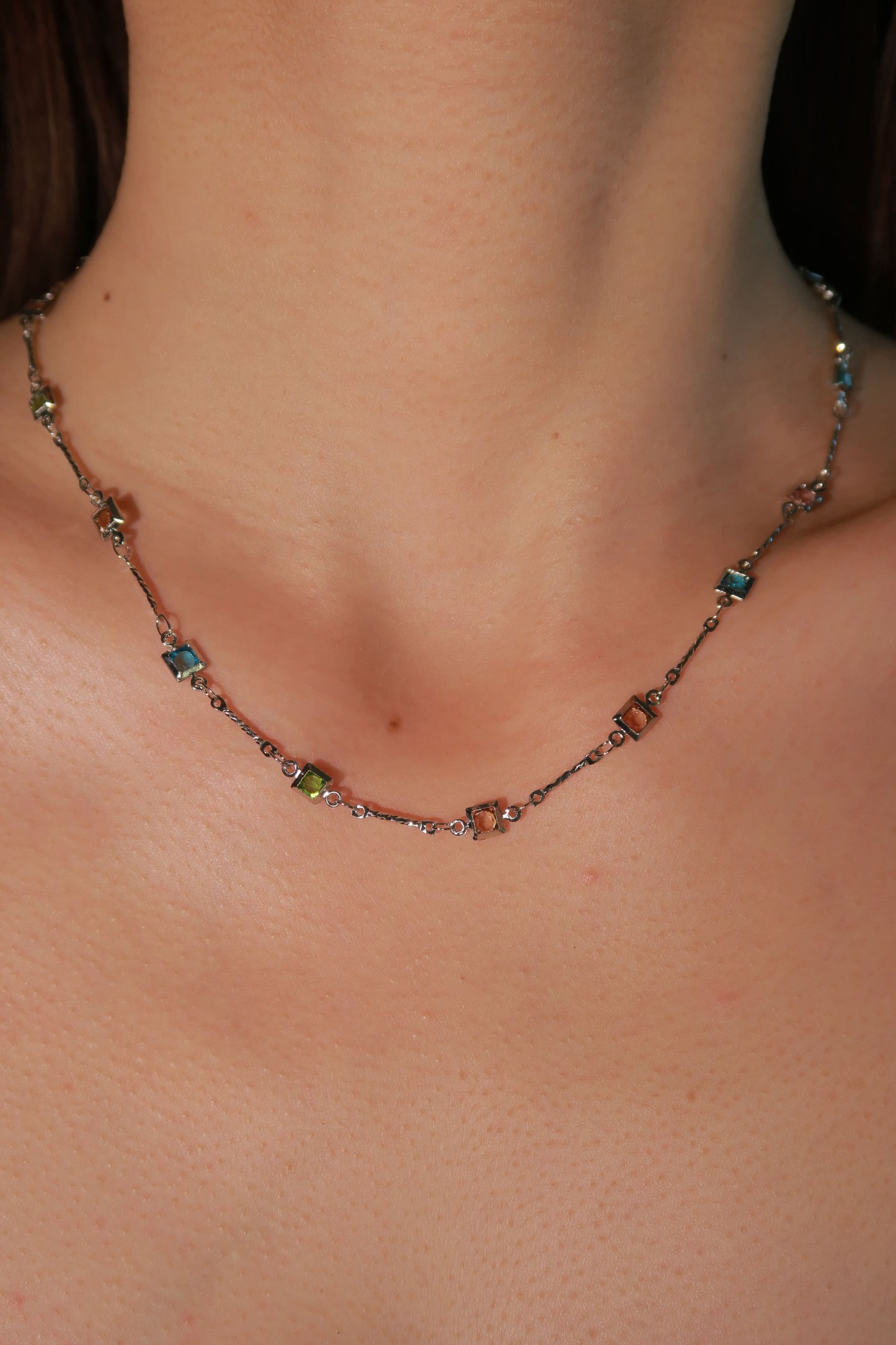 Multicolored Gemstone Necklace