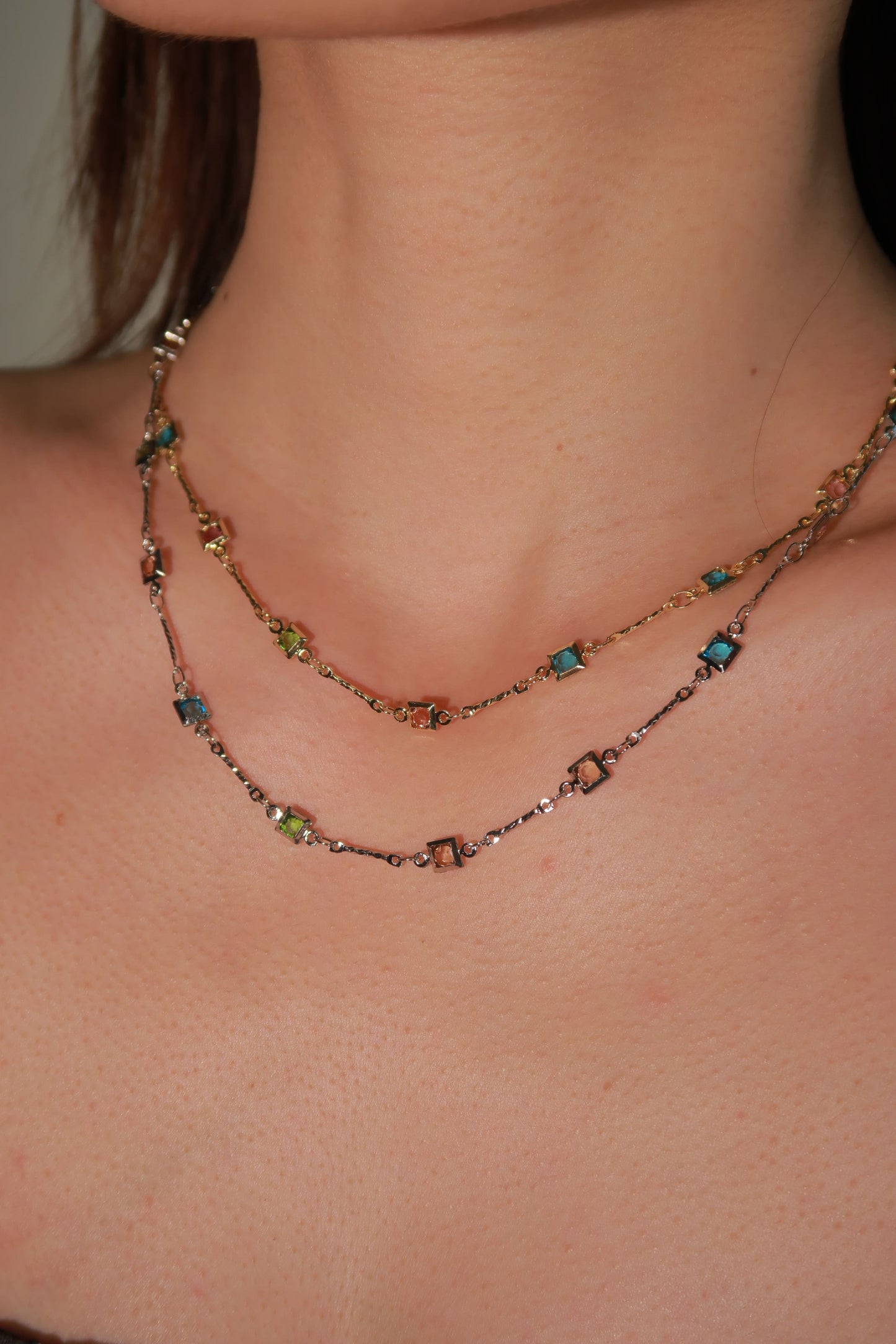 Multicolored Gemstone Necklace