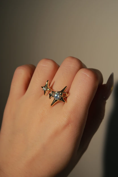 Twin Stardust Ring