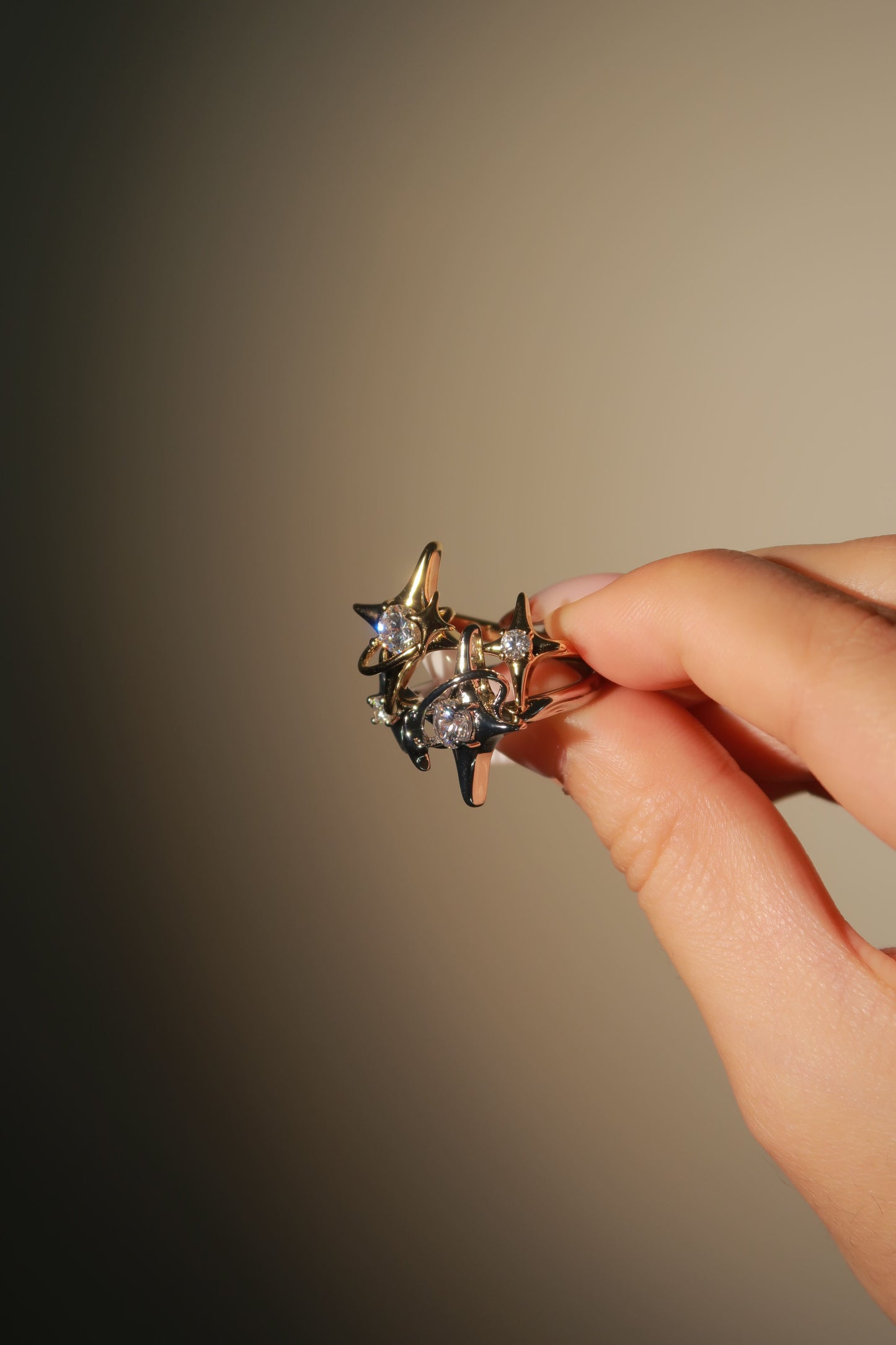 Twin Stardust Ring