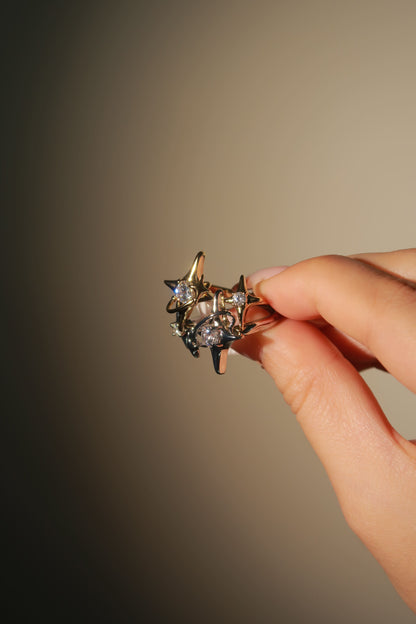 Twin Stardust Ring