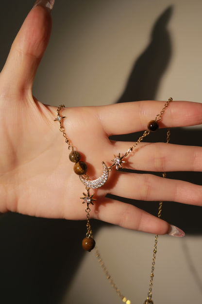 Amber Moonfall Necklace