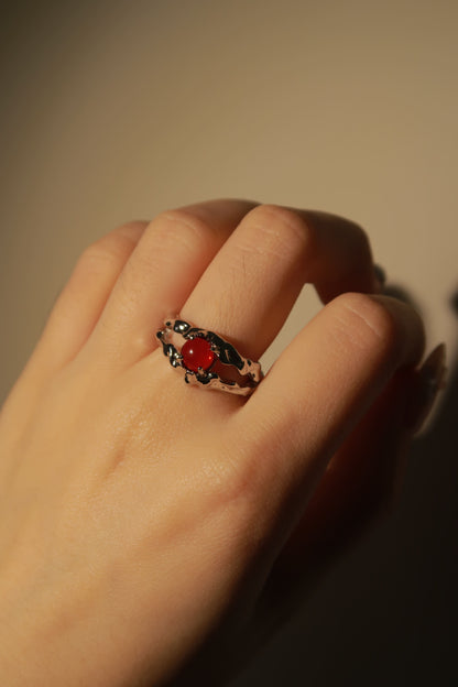 Crimson Ember Ring