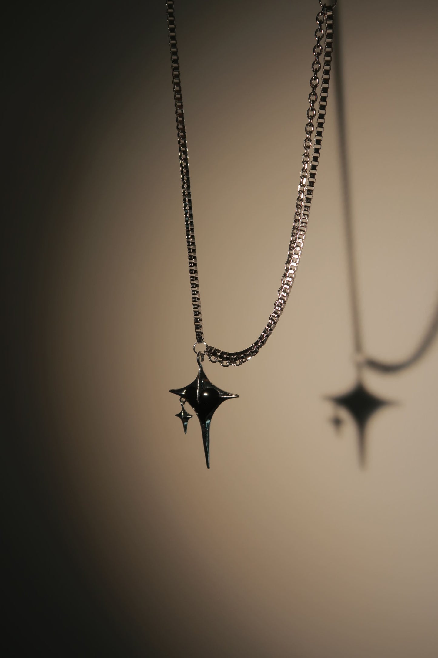 Black Starfall Necklace