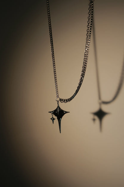 Black Starfall Necklace