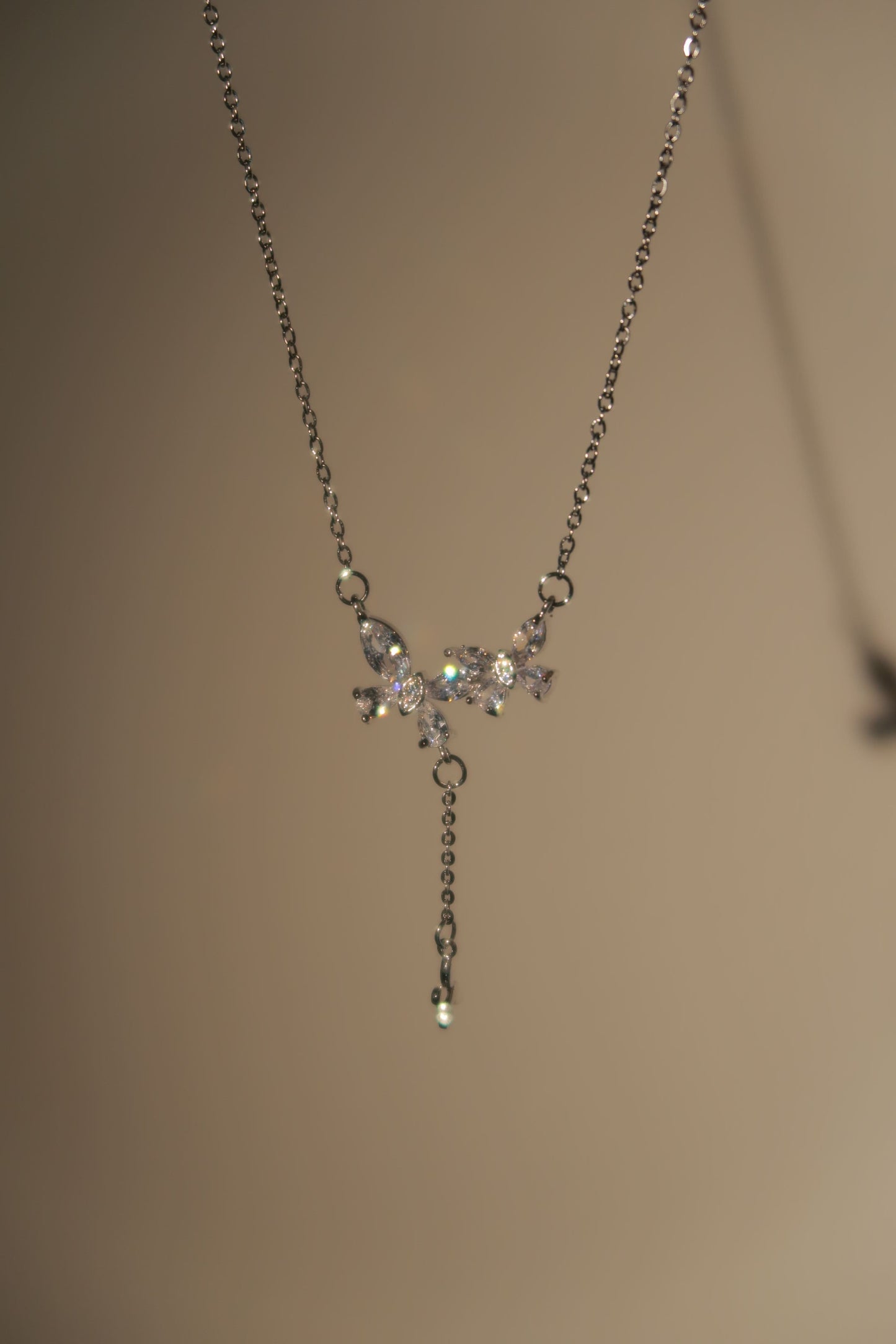 Lunaria Butterfly Necklace