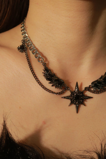 Angel's Wings Chocker Necklace