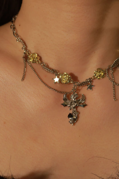 Celestial Cross Necklace