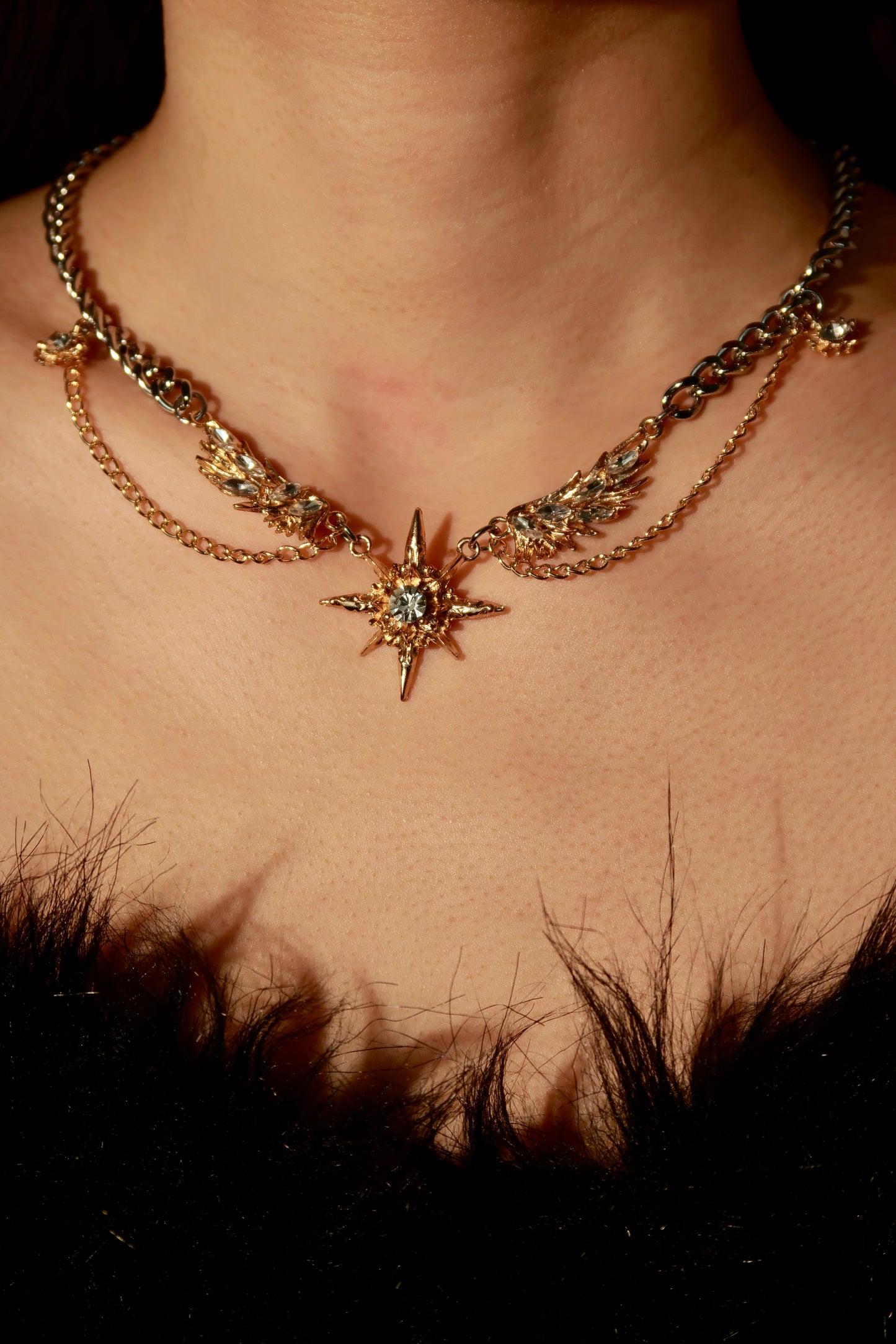 Angel's Wings Chocker Necklace