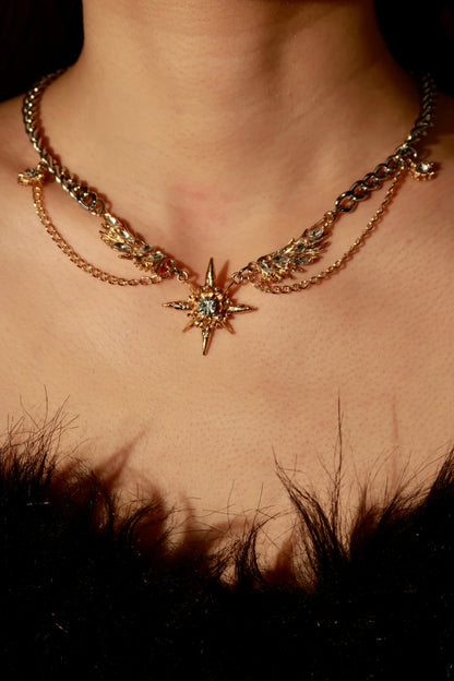 天使の羽のチョーカーネックレス