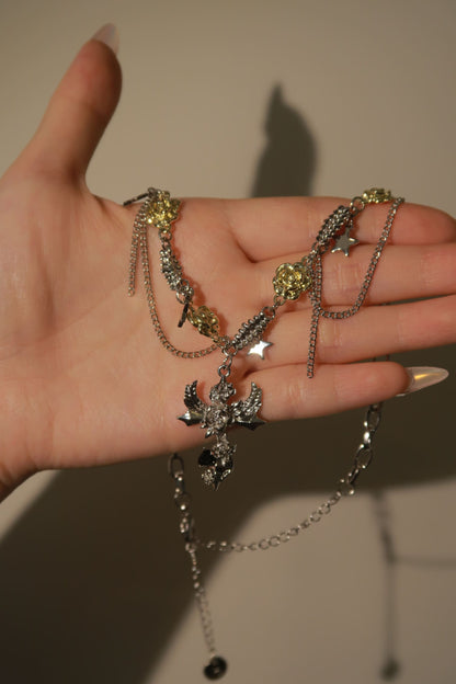 Celestial Cross Necklace