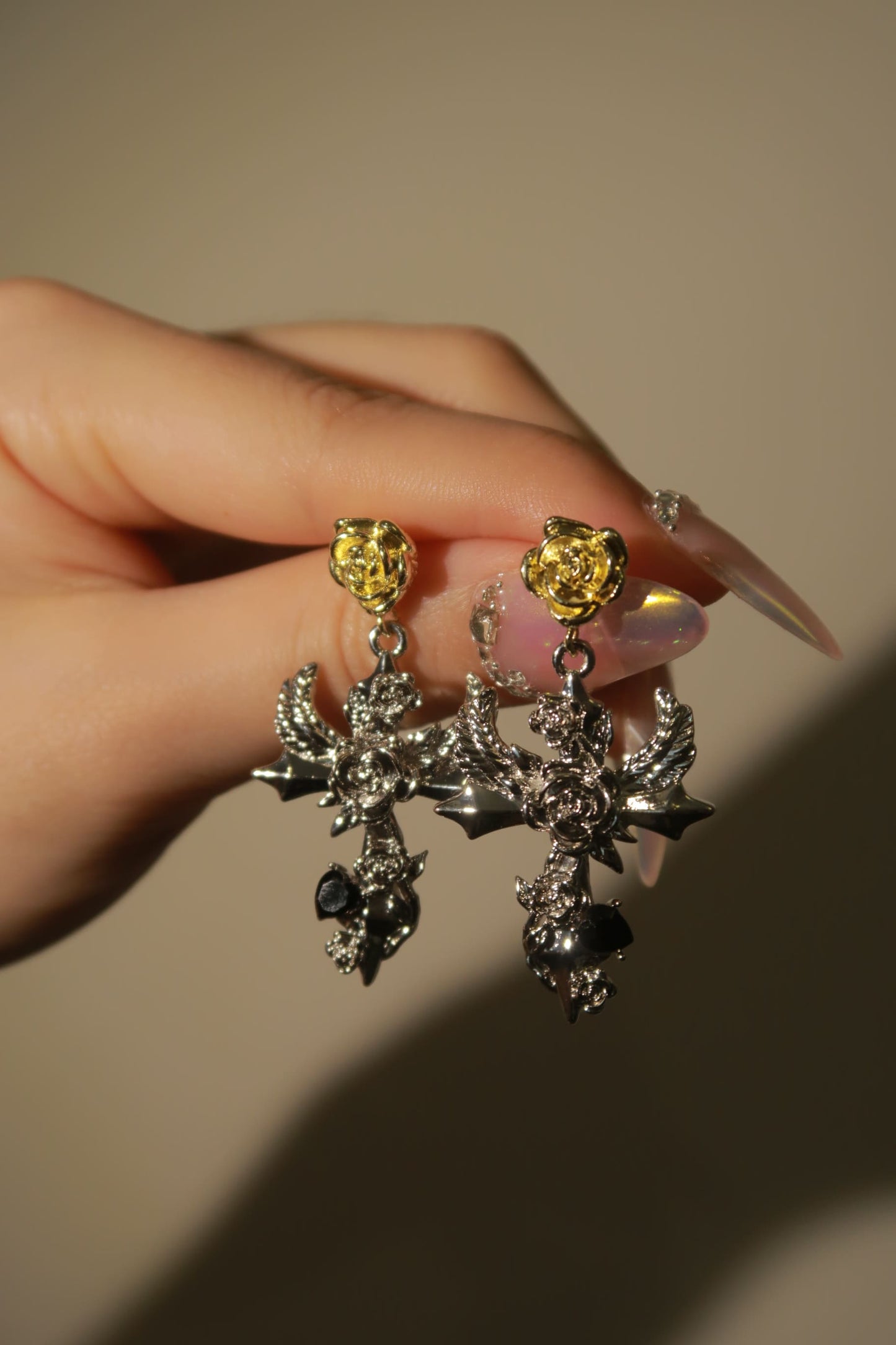 Celestial Cross Earrings