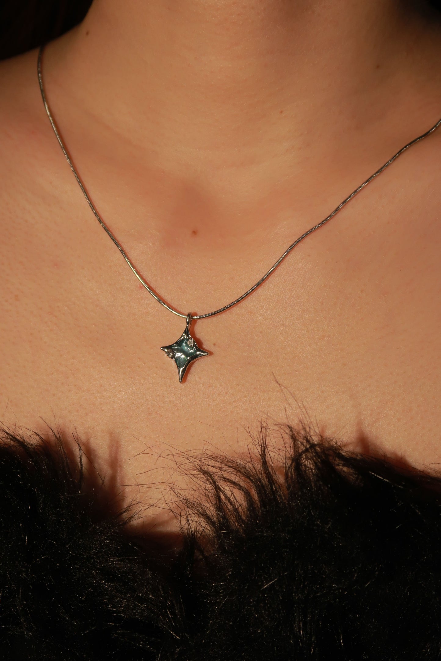 2 in 1 Stellar Blue Star Necklace